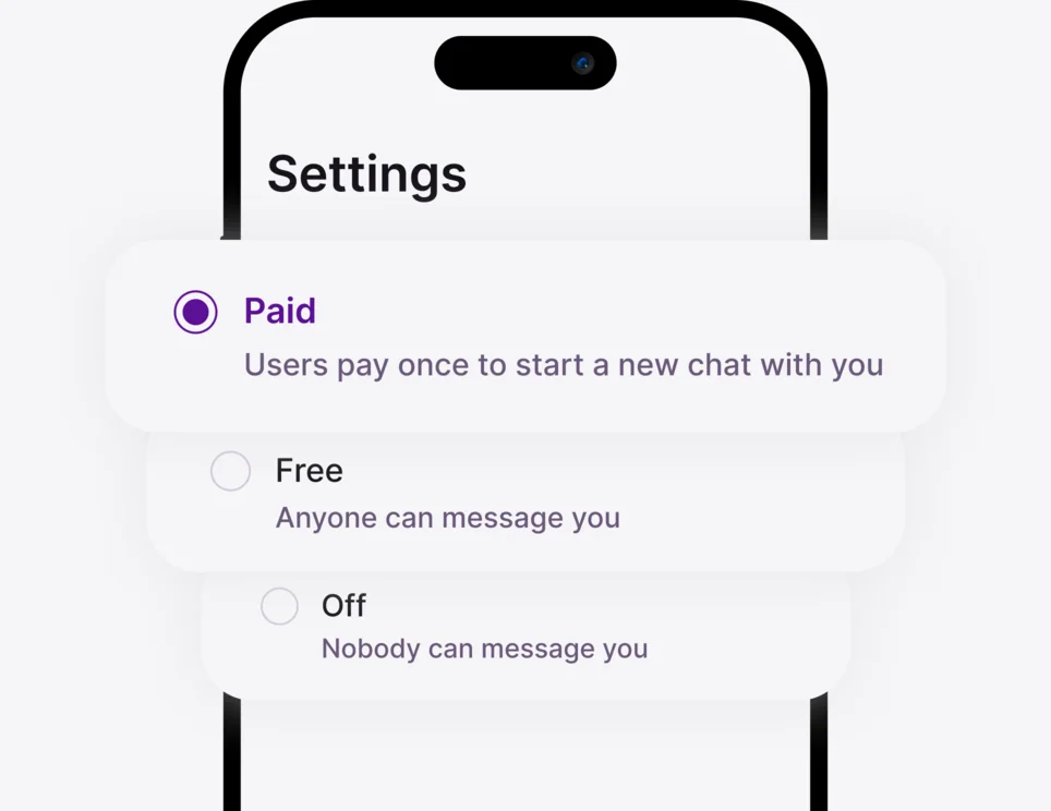 Choose flexible chat options